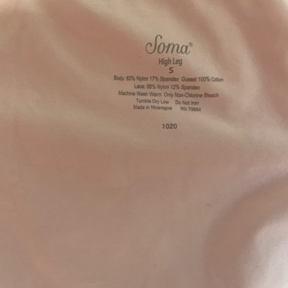 LOT OF 2 SOMA VANISHING EDGE PANTIES IN VIVID PINK & BLUSH PINK SMALL - Picture 8 of 11